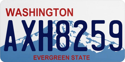 WA license plate AXH8259