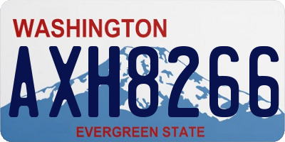 WA license plate AXH8266