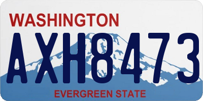 WA license plate AXH8473
