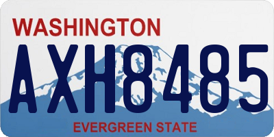 WA license plate AXH8485