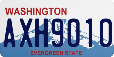 WA license plate AXH9010