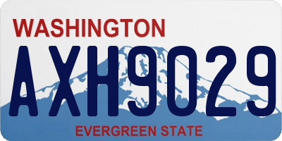 WA license plate AXH9029