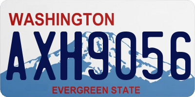 WA license plate AXH9056