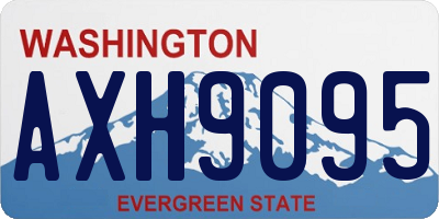 WA license plate AXH9095