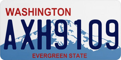 WA license plate AXH9109