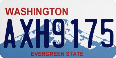 WA license plate AXH9175