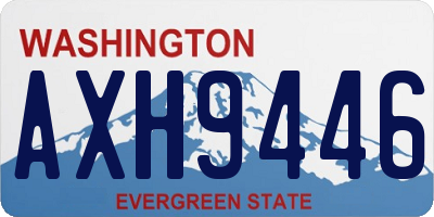 WA license plate AXH9446