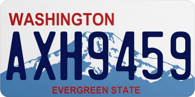 WA license plate AXH9459
