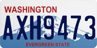 WA license plate AXH9473