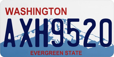 WA license plate AXH9520