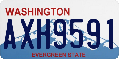 WA license plate AXH9591
