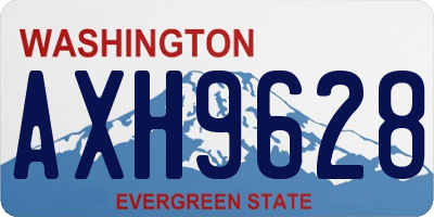 WA license plate AXH9628
