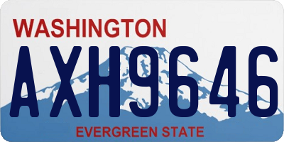 WA license plate AXH9646