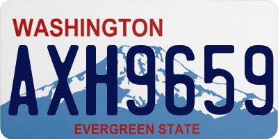 WA license plate AXH9659