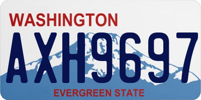 WA license plate AXH9697