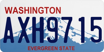 WA license plate AXH9715