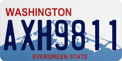 WA license plate AXH9811
