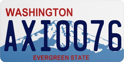 WA license plate AXI0076