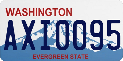 WA license plate AXI0095