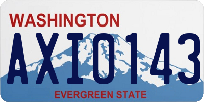 WA license plate AXI0143