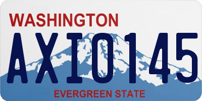 WA license plate AXI0145