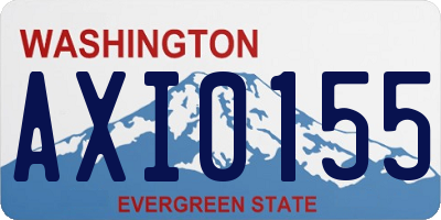 WA license plate AXI0155