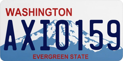 WA license plate AXI0159