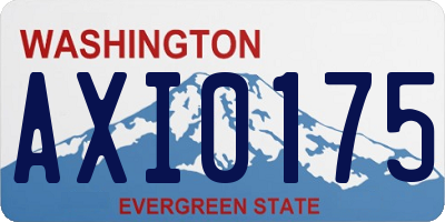 WA license plate AXI0175