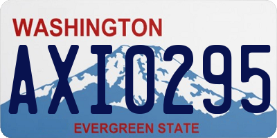 WA license plate AXI0295
