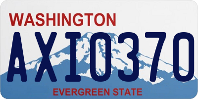 WA license plate AXI0370