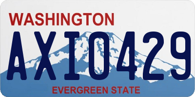 WA license plate AXI0429