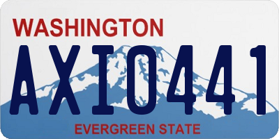 WA license plate AXI0441