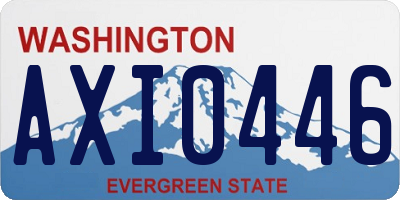 WA license plate AXI0446