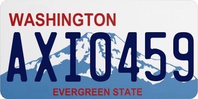 WA license plate AXI0459