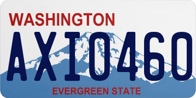 WA license plate AXI0460
