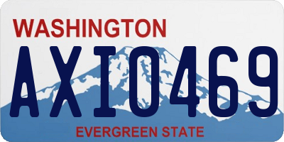 WA license plate AXI0469