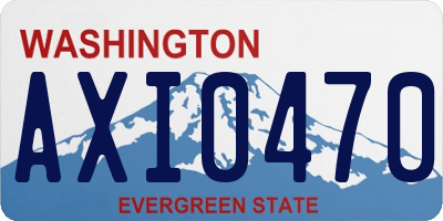 WA license plate AXI0470