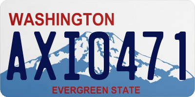 WA license plate AXI0471