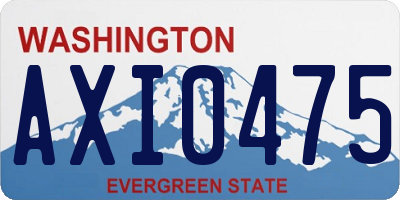WA license plate AXI0475