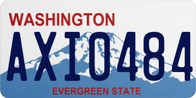 WA license plate AXI0484