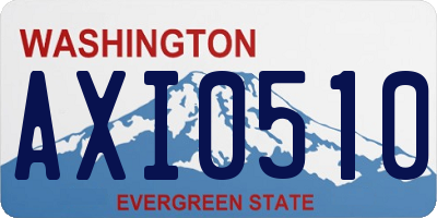 WA license plate AXI0510