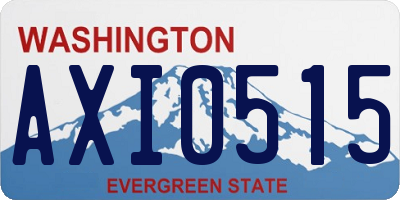 WA license plate AXI0515