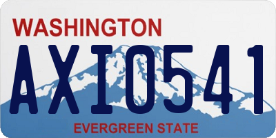 WA license plate AXI0541