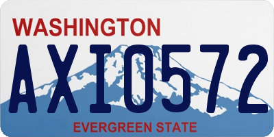 WA license plate AXI0572