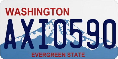 WA license plate AXI0590