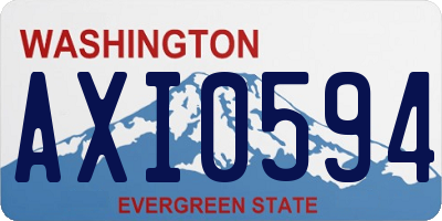WA license plate AXI0594