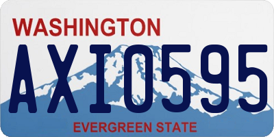 WA license plate AXI0595