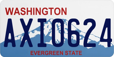 WA license plate AXI0624