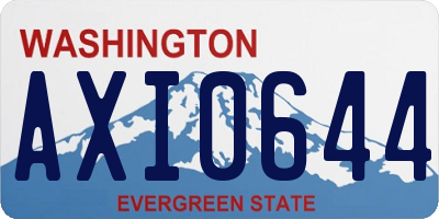 WA license plate AXI0644