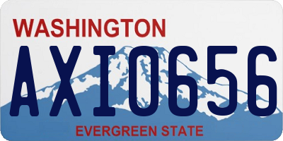 WA license plate AXI0656